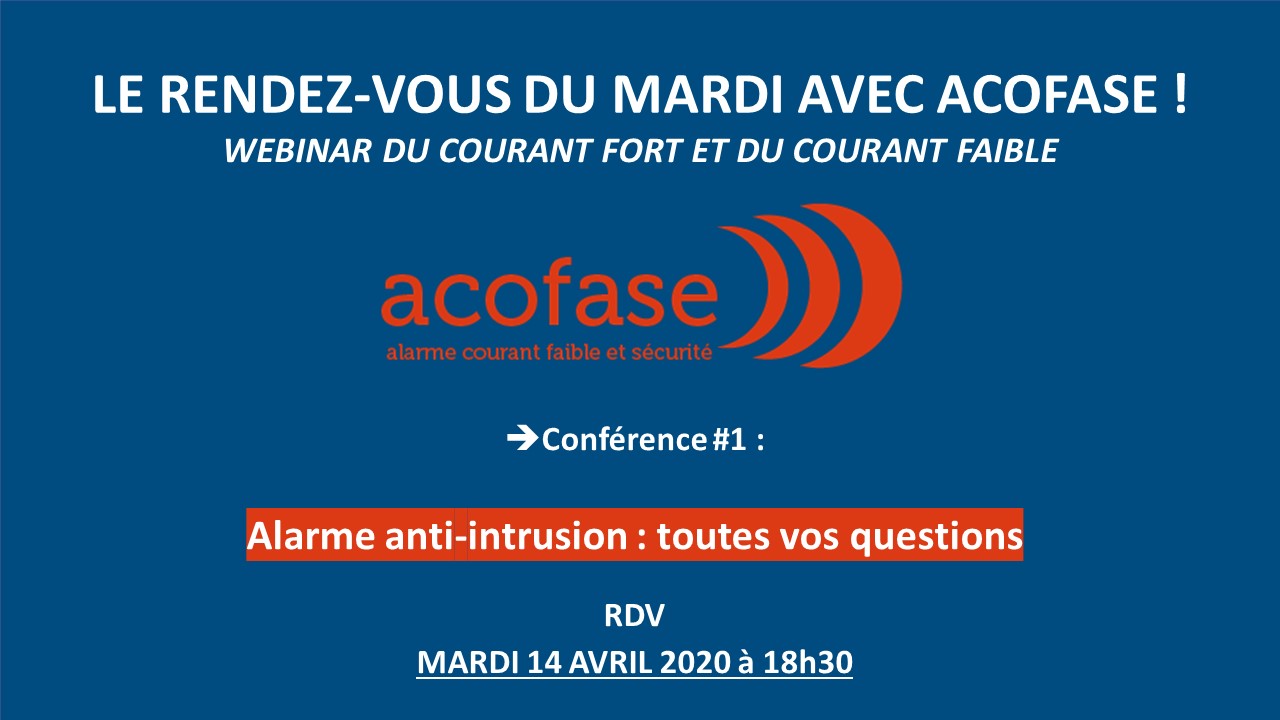 Conférence 1 : alarme anti-intrusion